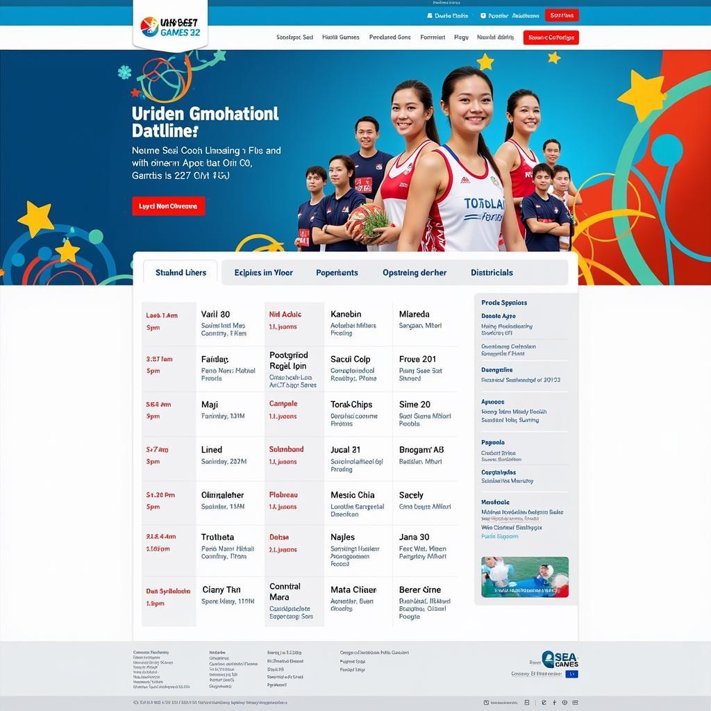 Lịch thi đấu SEA Games 32 tại Campuchia