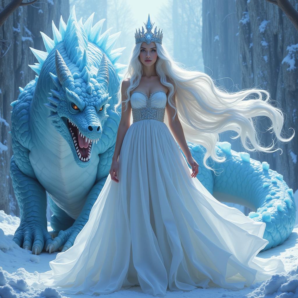 Ice Queen: Cold beauty and icy power