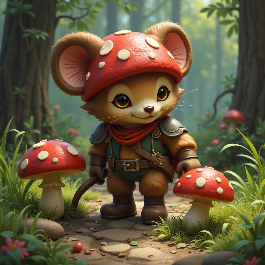 Teemo đang đặt nấm độc