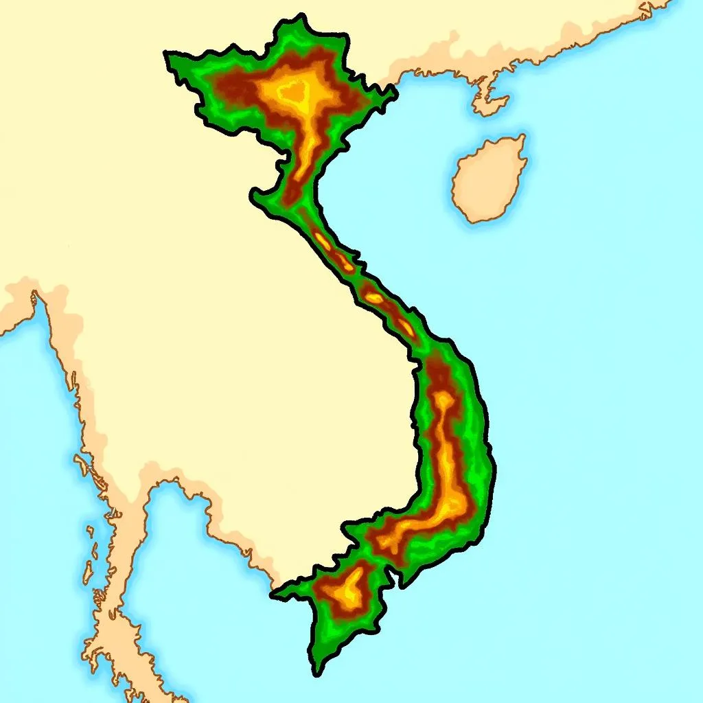 Tô màu lược đồ Việt Nam