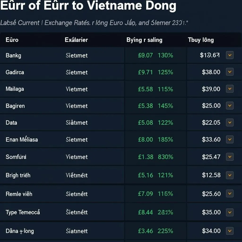 Tỷ giá Euro hôm nay