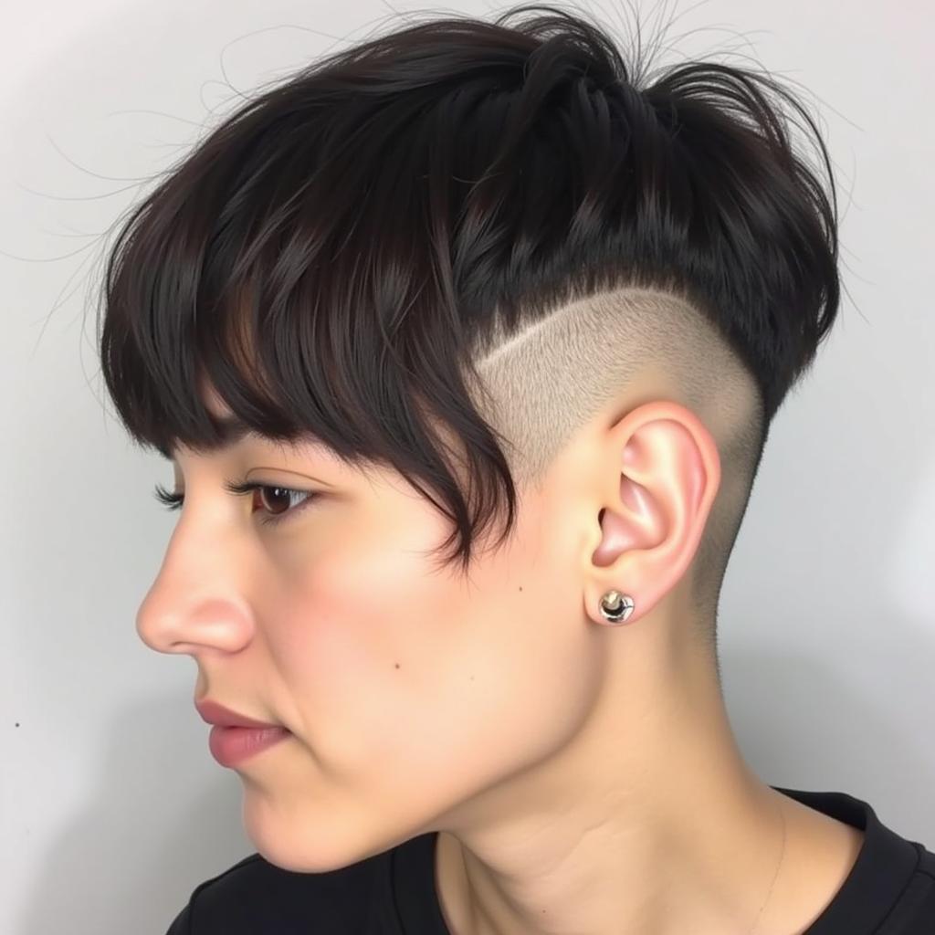 Undercut with bangs: Phong cách cá tính, năng động