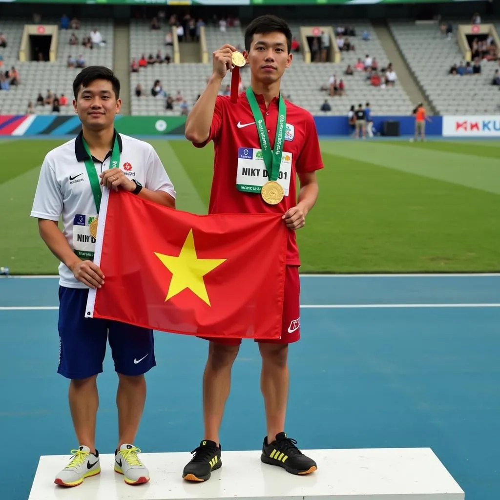 Vận động viên Việt Nam giành huy chương vàng SEA Games 32