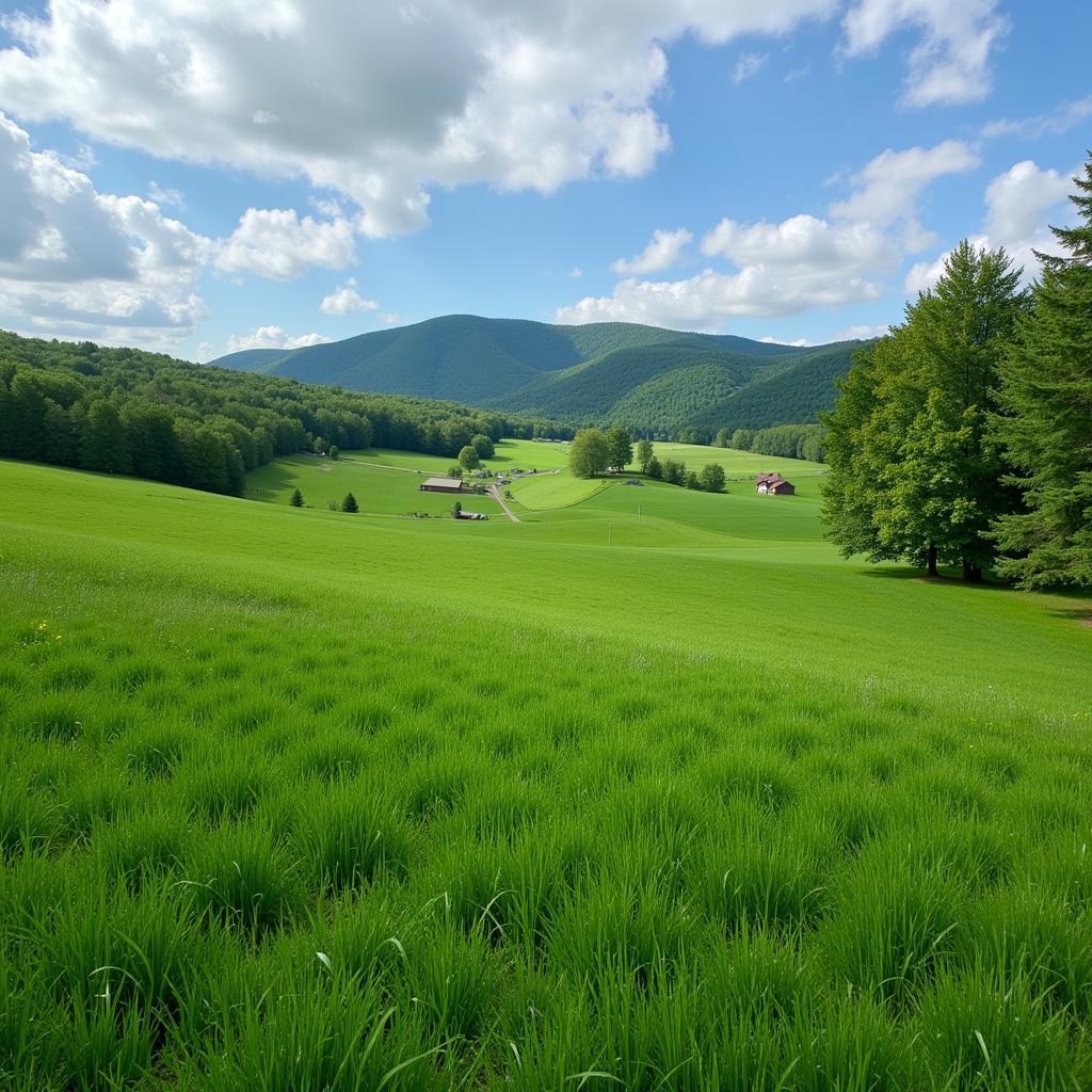 Vermont, bang Mỹ giáp Canada, trang trại xanh mát