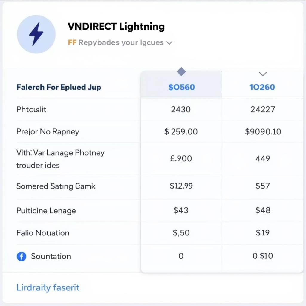 Bảng giá dịch vụ VNDIRECT Lightning - Cập nhật mới nhất 2023