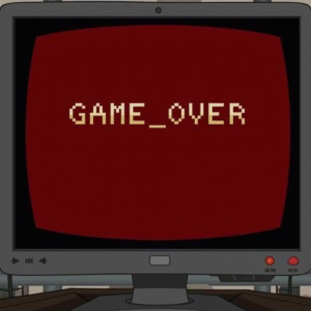 Hình ảnh minh họa cho animation game over phổ biến