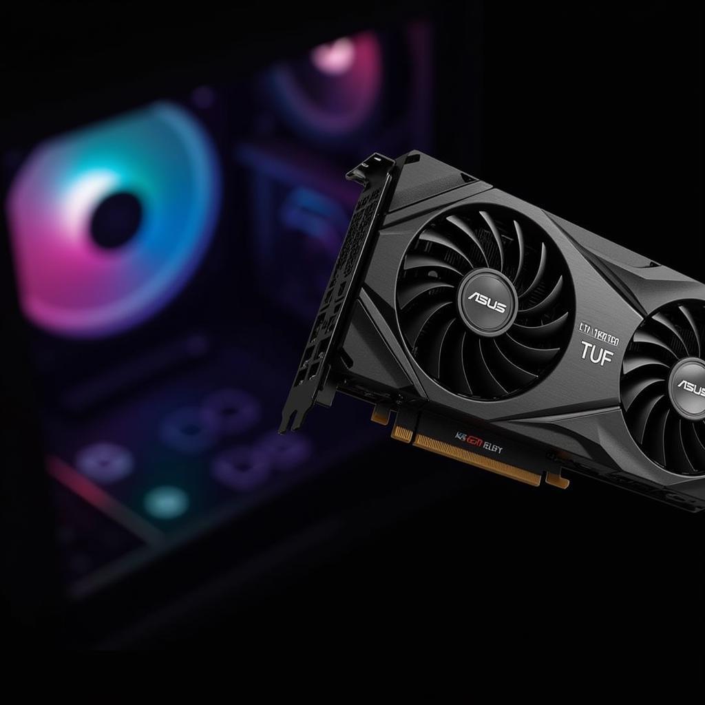 Card đồ họa Asus GeForce GTX 1660 TUF Gaming với thiết kế hầm hố, mạnh mẽ