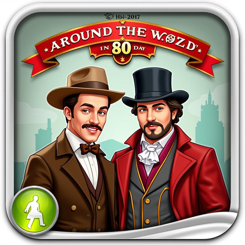 Hình ảnh nhân vật trong trò chơi "Around the World in 80 Days"