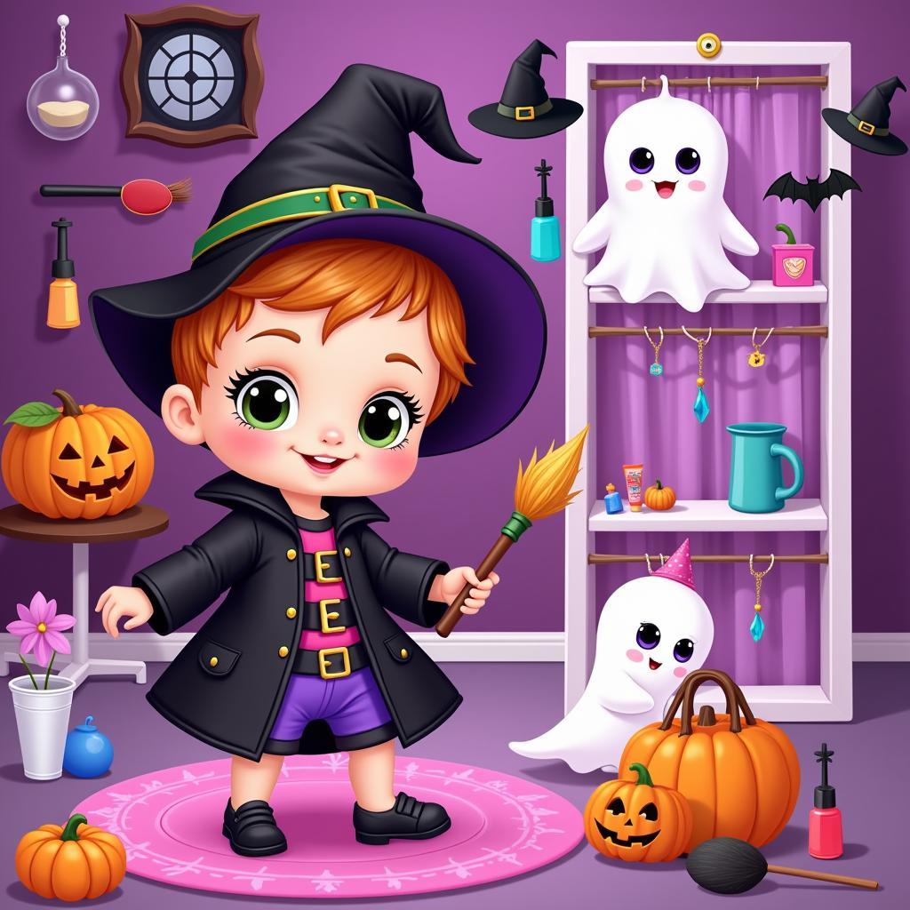 Game Baby Hazel Halloween:  Mừng lễ hội ma quái cùng nàng công chúa nhí