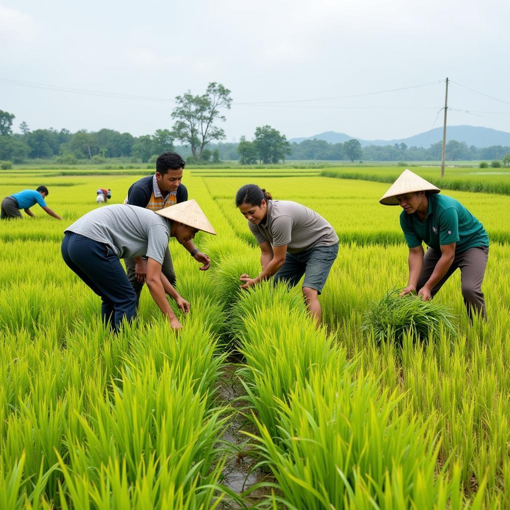 Hình ảnh minh họa cho người dân quê hương