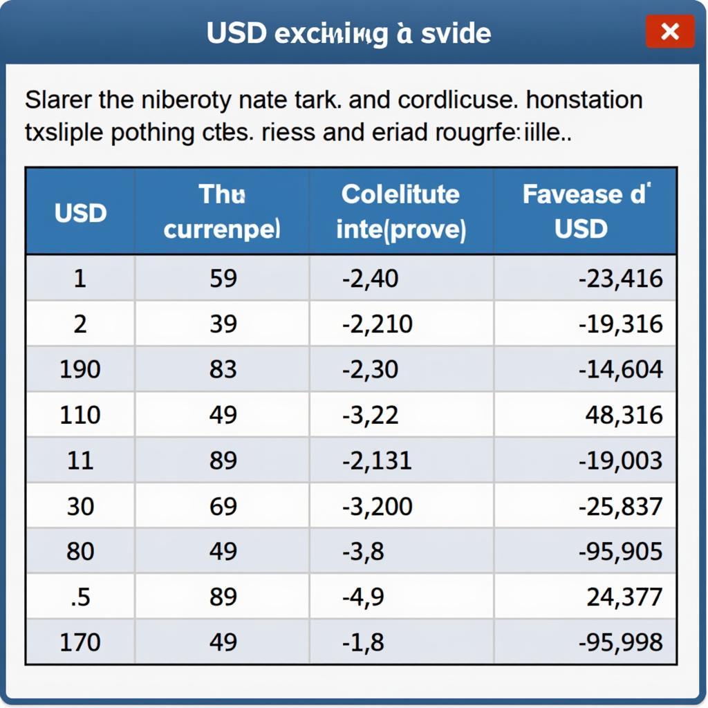 Bảng giá USD cập nhật mới nhất