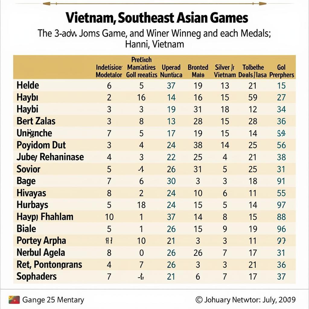 Bảng huy chương SEA Games 31 - Việt Nam dẫn đầu