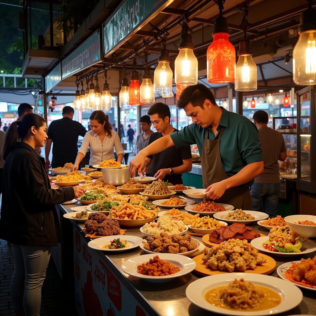 Món ăn đa dạng tại Bang Na Night Market