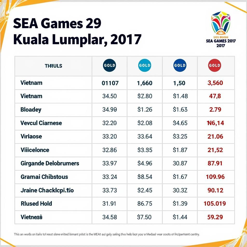 Xếp Hạng Huy Chương SEA Games 29: Câu Chuyện Vượt Qua Giới Hạn