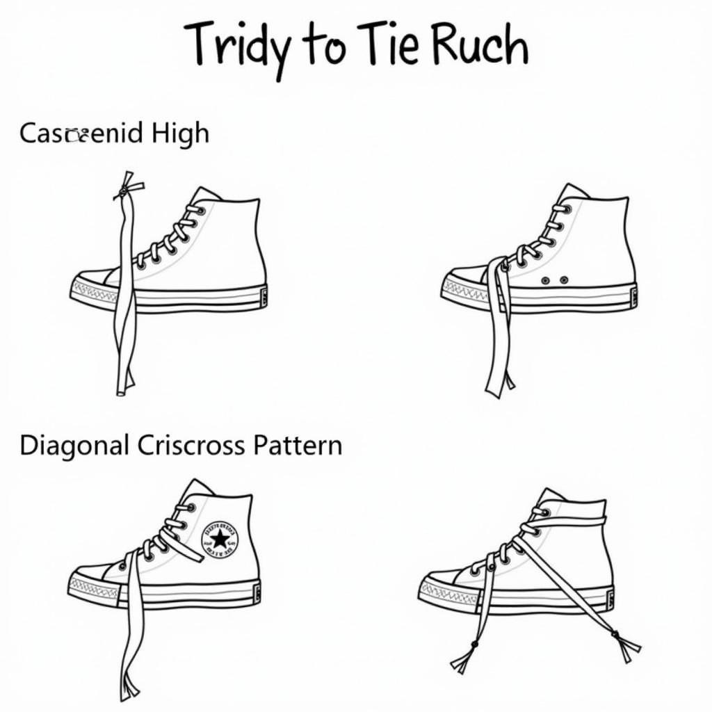 Cách thắt dây giày Converse cổ cao độc đáo 2