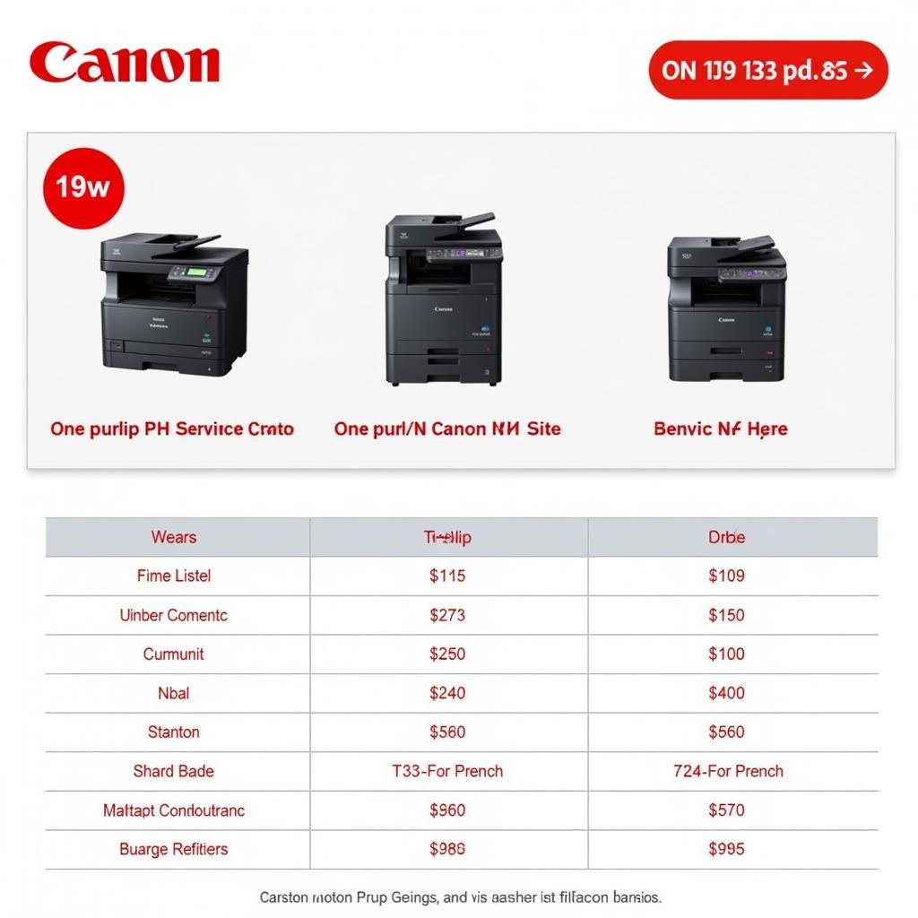 Giá niêm yết máy in Canon MF241D