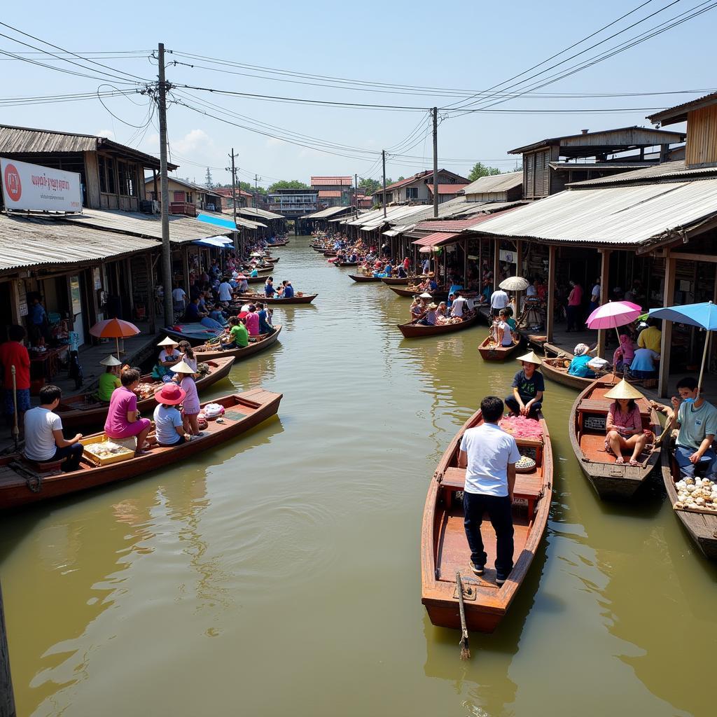 Chợ Nổi Damnoen Saduak 