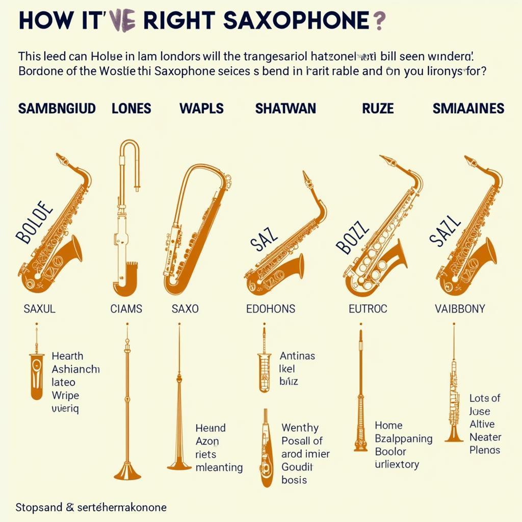 Chọn loại kèn saxophone phù hợp