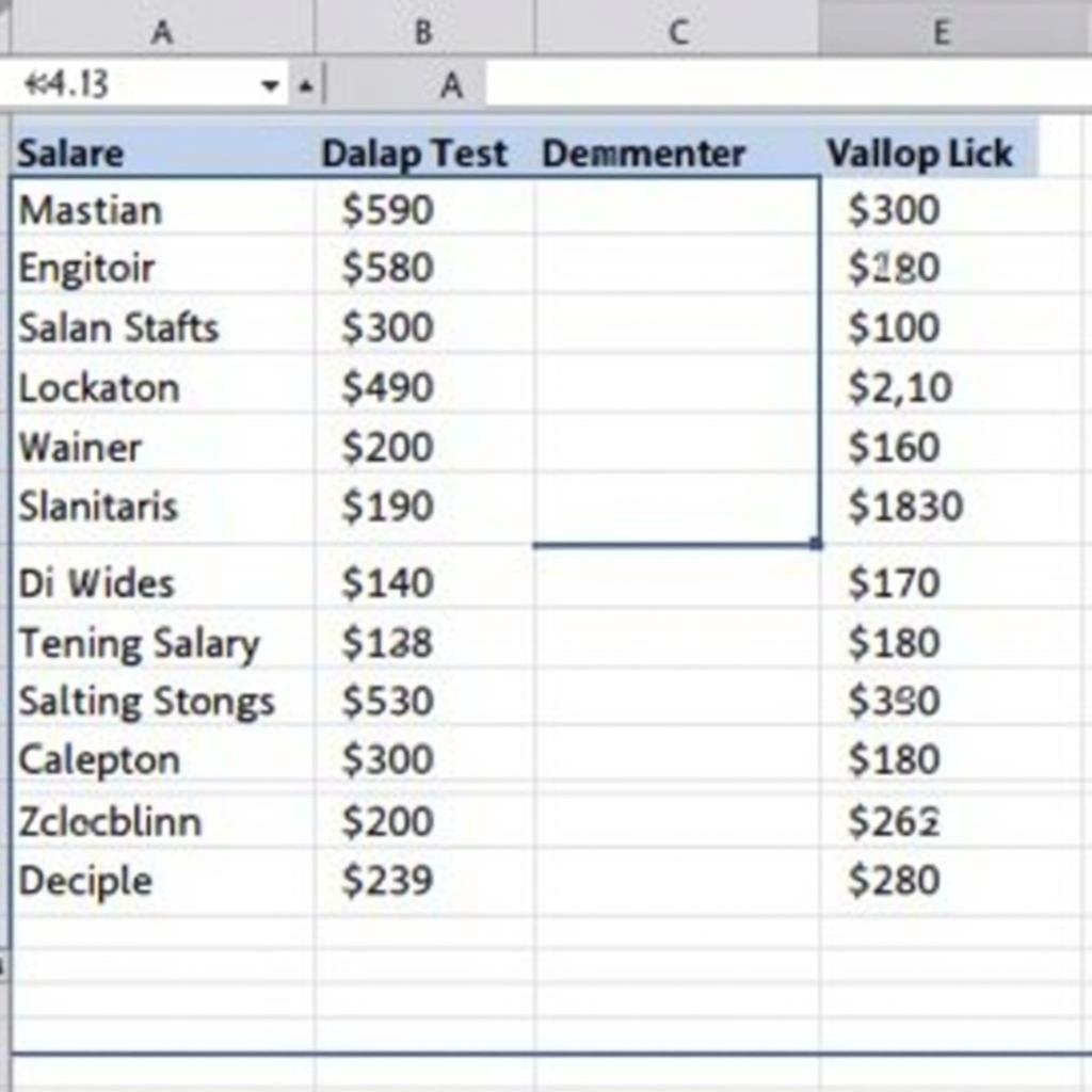 Các công thức tính lương cơ bản trong Excel