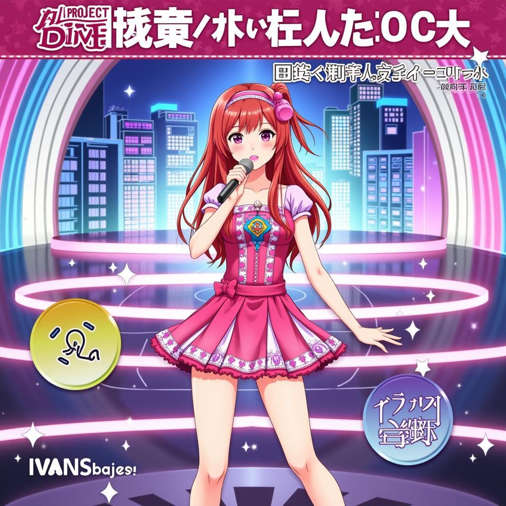 Hình ảnh Diva Mizuki trong game Project Diva