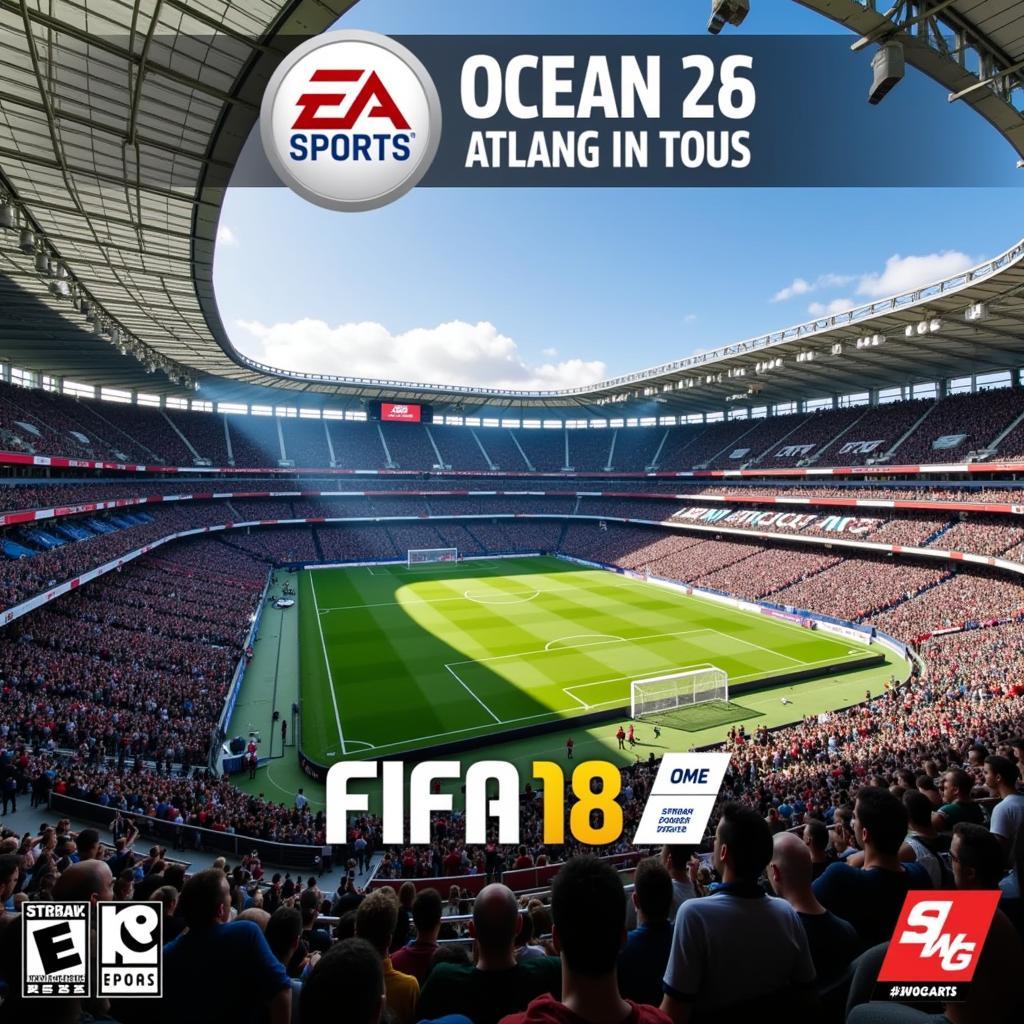 Hình ảnh minh họa cho đồ họa ấn tượng của FIFA 18 Ocean of Games