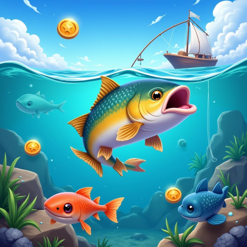 Cách chơi game Fishing Clash nuôi cá đẻ tiền