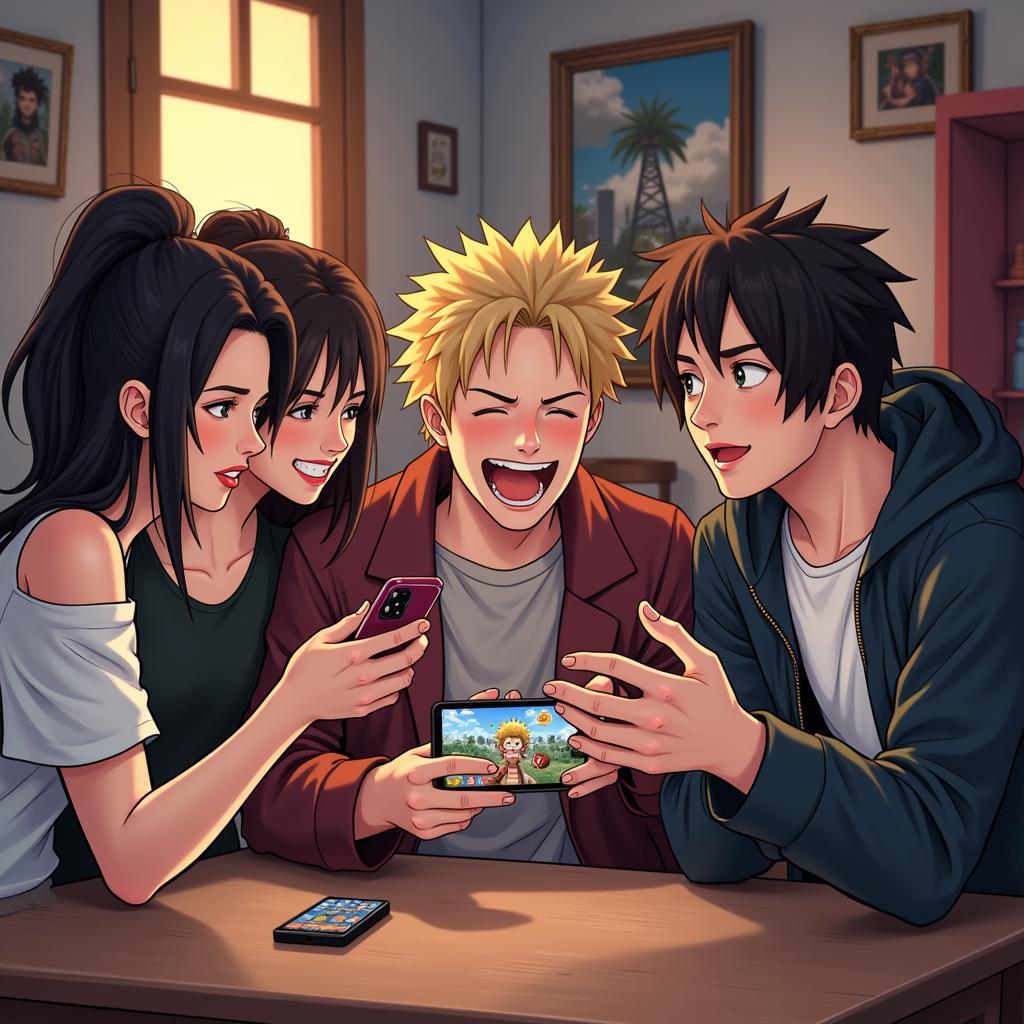 Game mobile Naruto Luffy