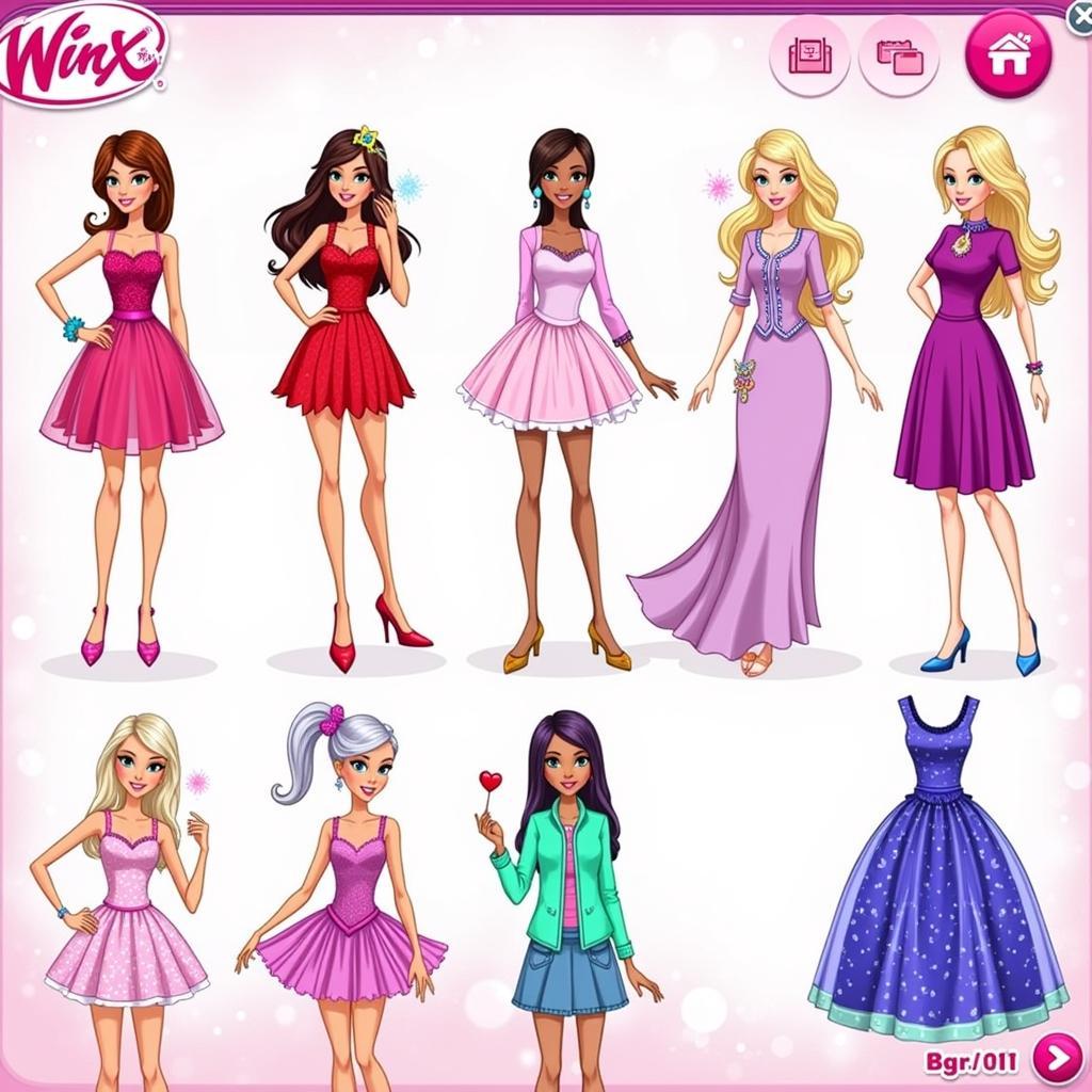 Game Thời Trang Winx Y8