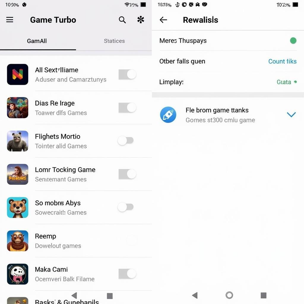 Game Turbo Xiaomi interface