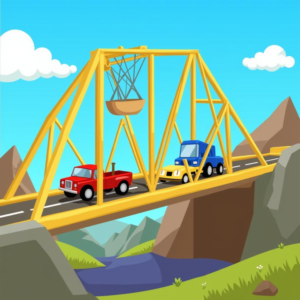 Game xây cầu Bridge Builder - Trải nghiệm game xây cầu cổ điển