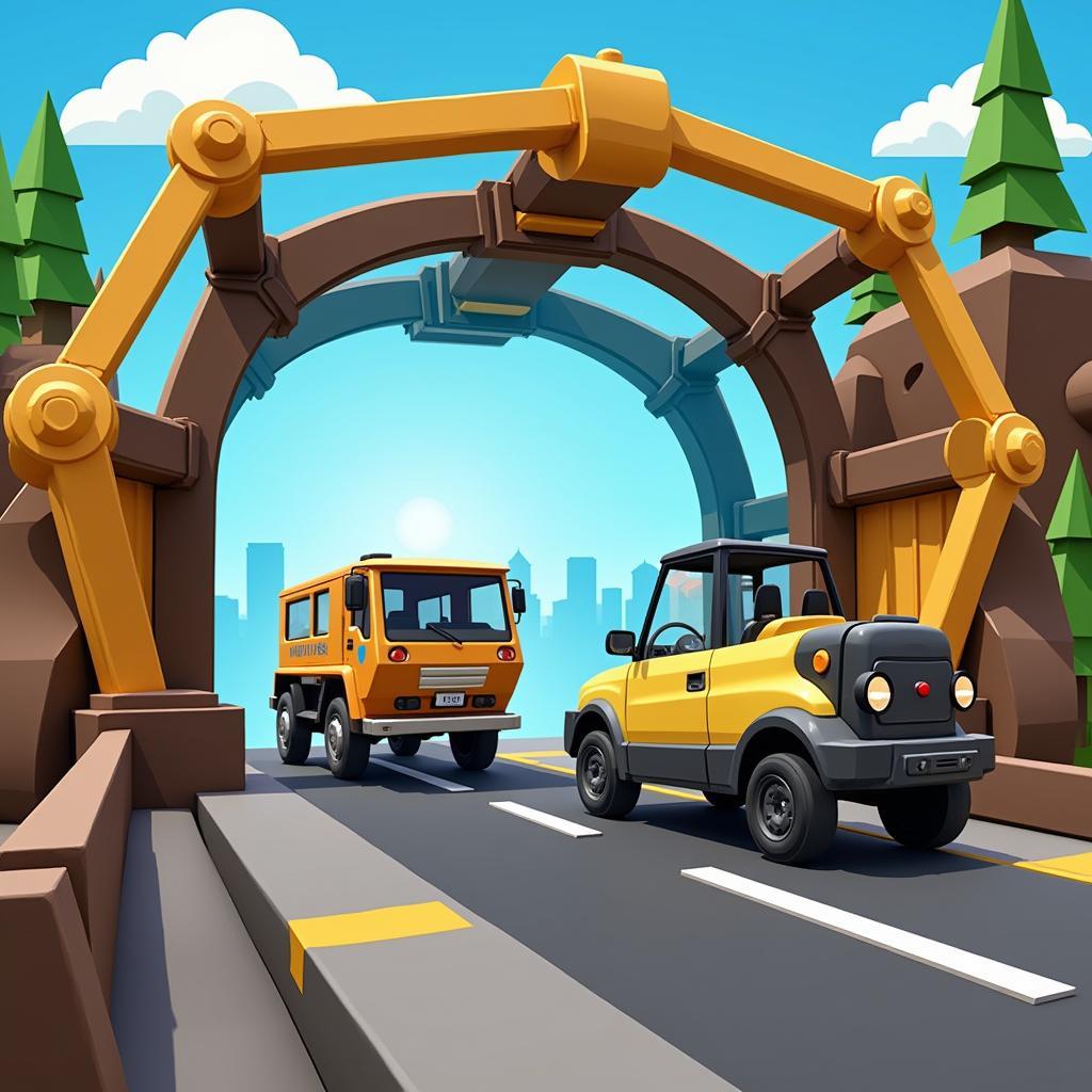 Game xây cầu Bridge Constructor Portal - Kết hợp giữa game xây cầu và thế giới Portal