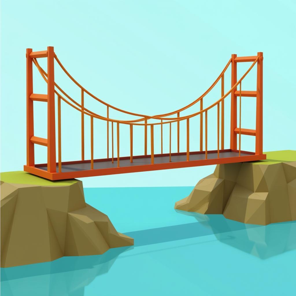 Game xây cầu Poly Bridge - Thách thức kỹ năng và trí tuệ