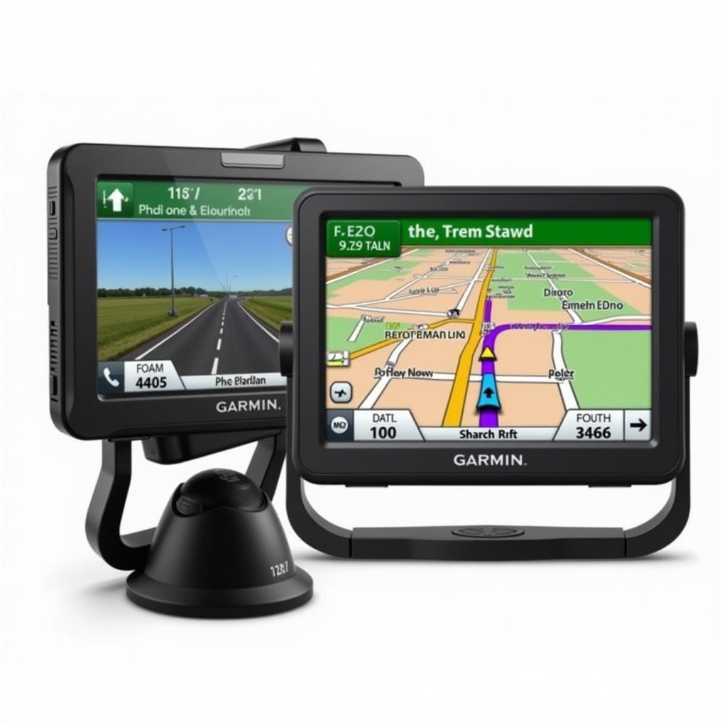 Garmin 72H GPS navigation system display with map and location