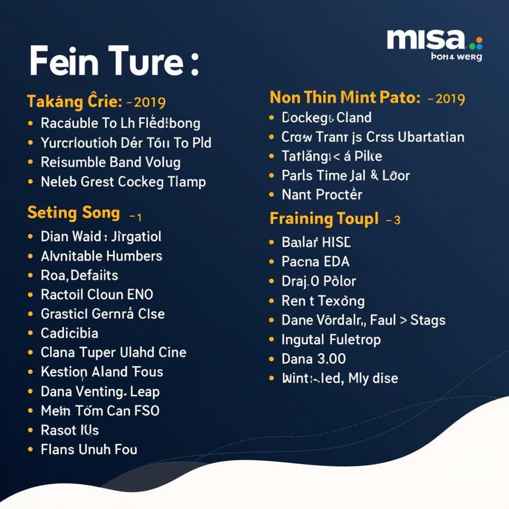 Bảng giá MISA 2019