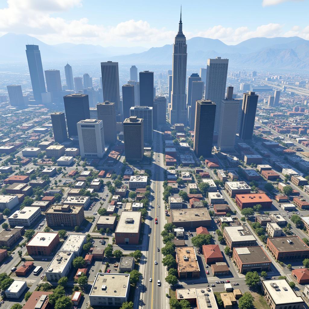 Thành phố Los Santos trong GTA 5 trên PS4