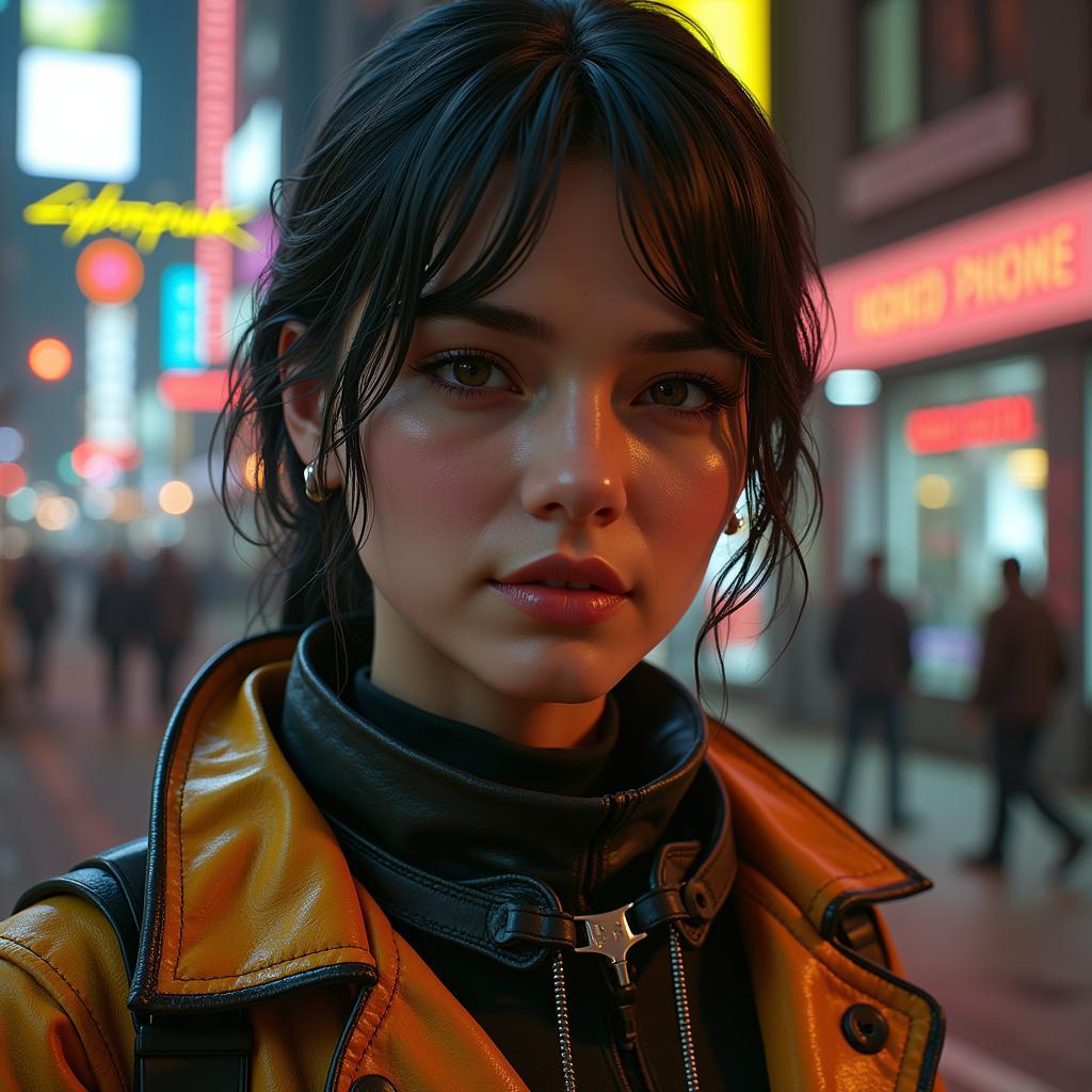 Hình nền nhân vật game 3D đẹp - Cyberpunk 2077