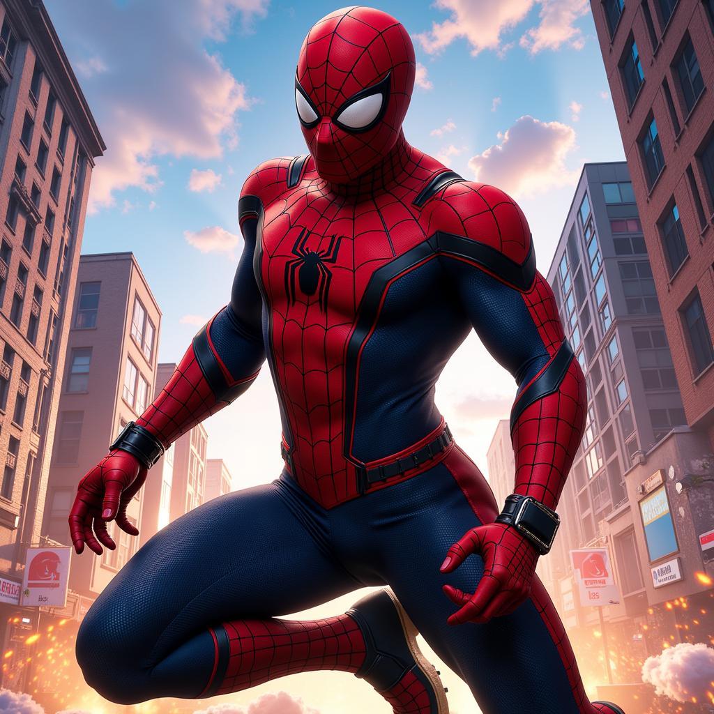 Hình nền nhân vật game 3D siêu nhân - Marvel's Spider-Man