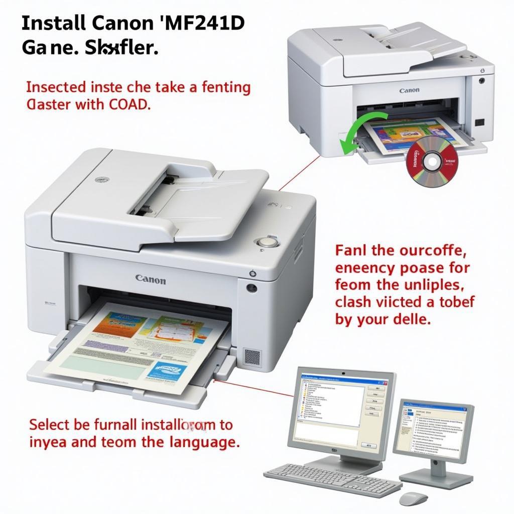 Hướng dẫn cài đặt máy in Canon MF241D qua đĩa CD