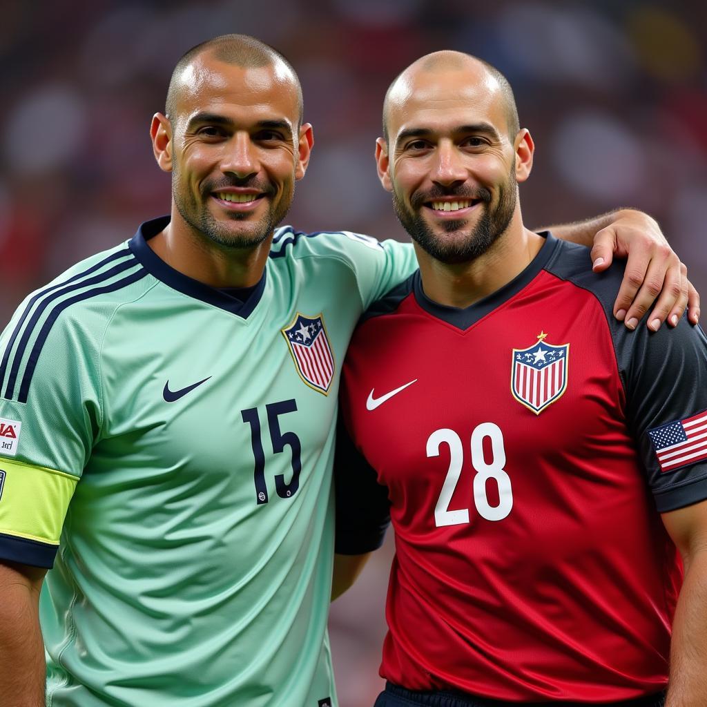 Landon Donovan and Tim Howard