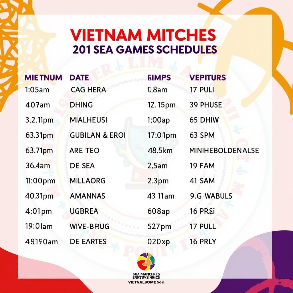 Lịch thi đấu SEA Games 31 Việt Nam - Cập nhật mới nhất