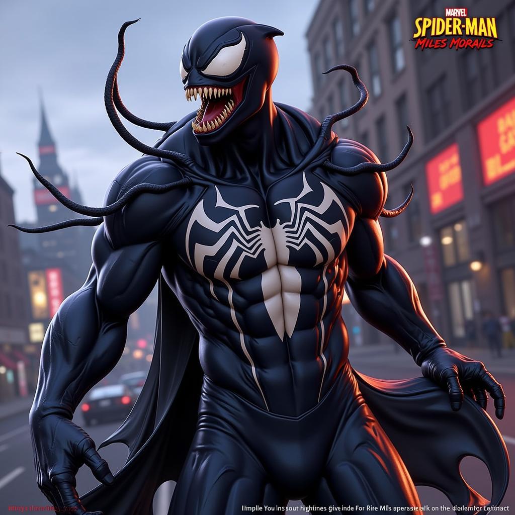 Game Marvel's Spider-Man: Miles Morales với hình ảnh Venom