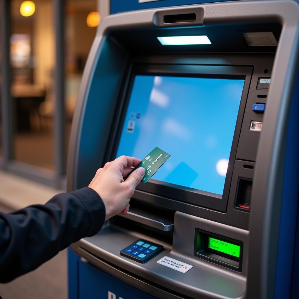 Nạp tiền vào thẻ ATM qua máy ATM