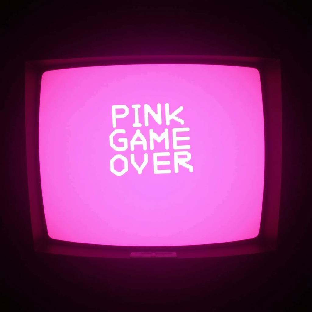 Hình ảnh minh họa cho "Pink Game Over"