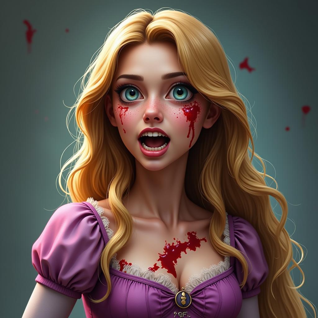 Character Rapunzel Zombie