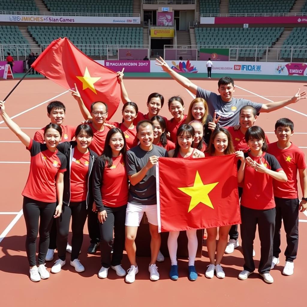 Hình ảnh Đoàn thể thao Việt Nam tại SEA Games 2017