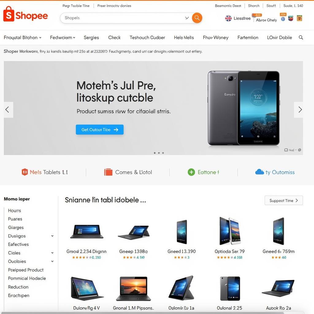 Shopee bán máy tính bảng 12 inch