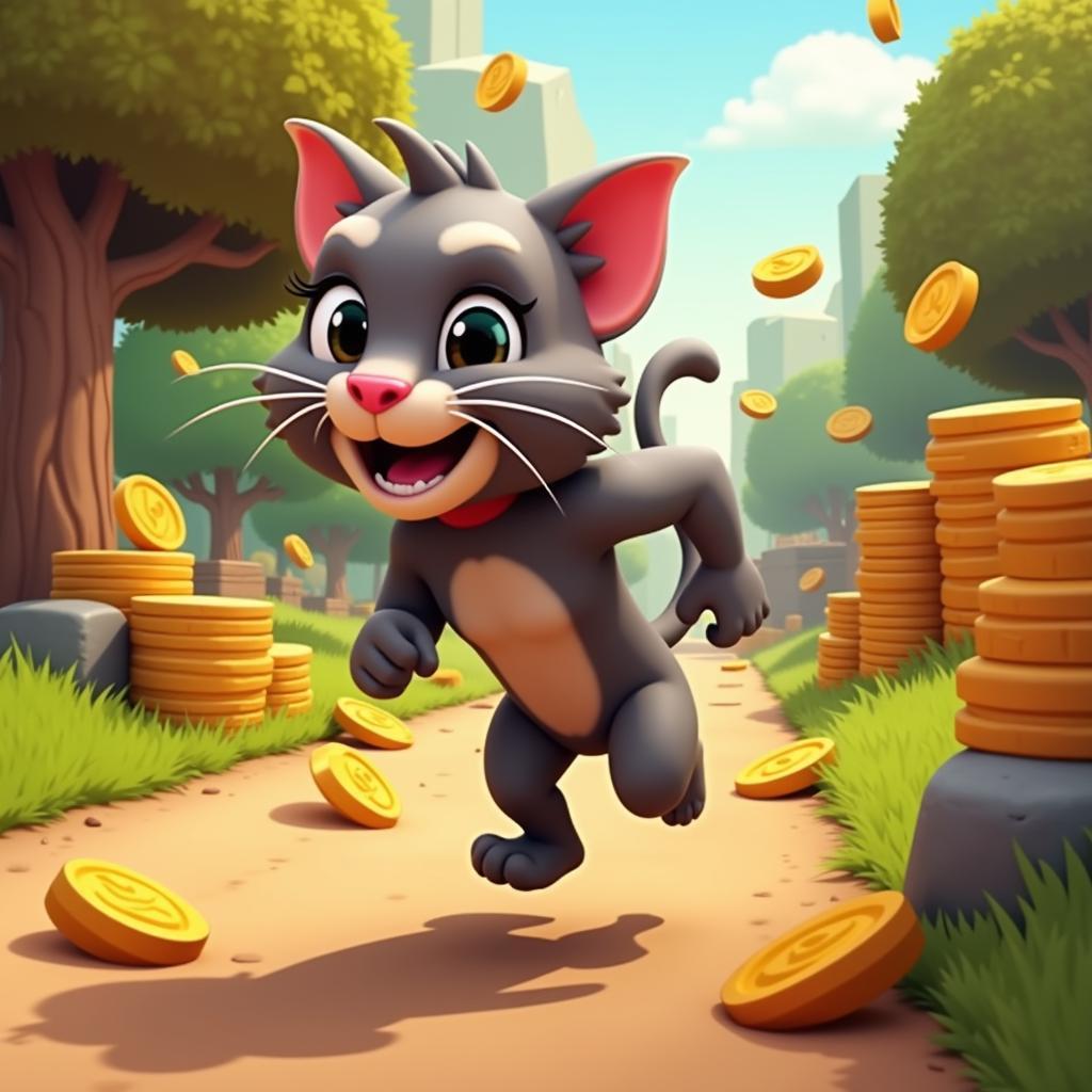 Talking Tom Hero Dash Run gameplay screenshot