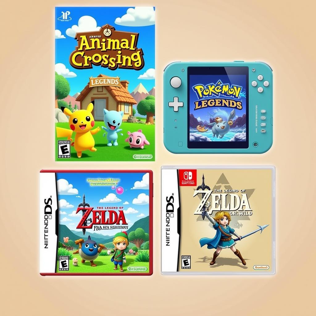 Top game cầm tay hot nhất hiện nay gồm những tựa game như Animal Crossing: New Horizons, Pokemon Legends: Arceus,  The Legend of Zelda: Breath of the Wild...