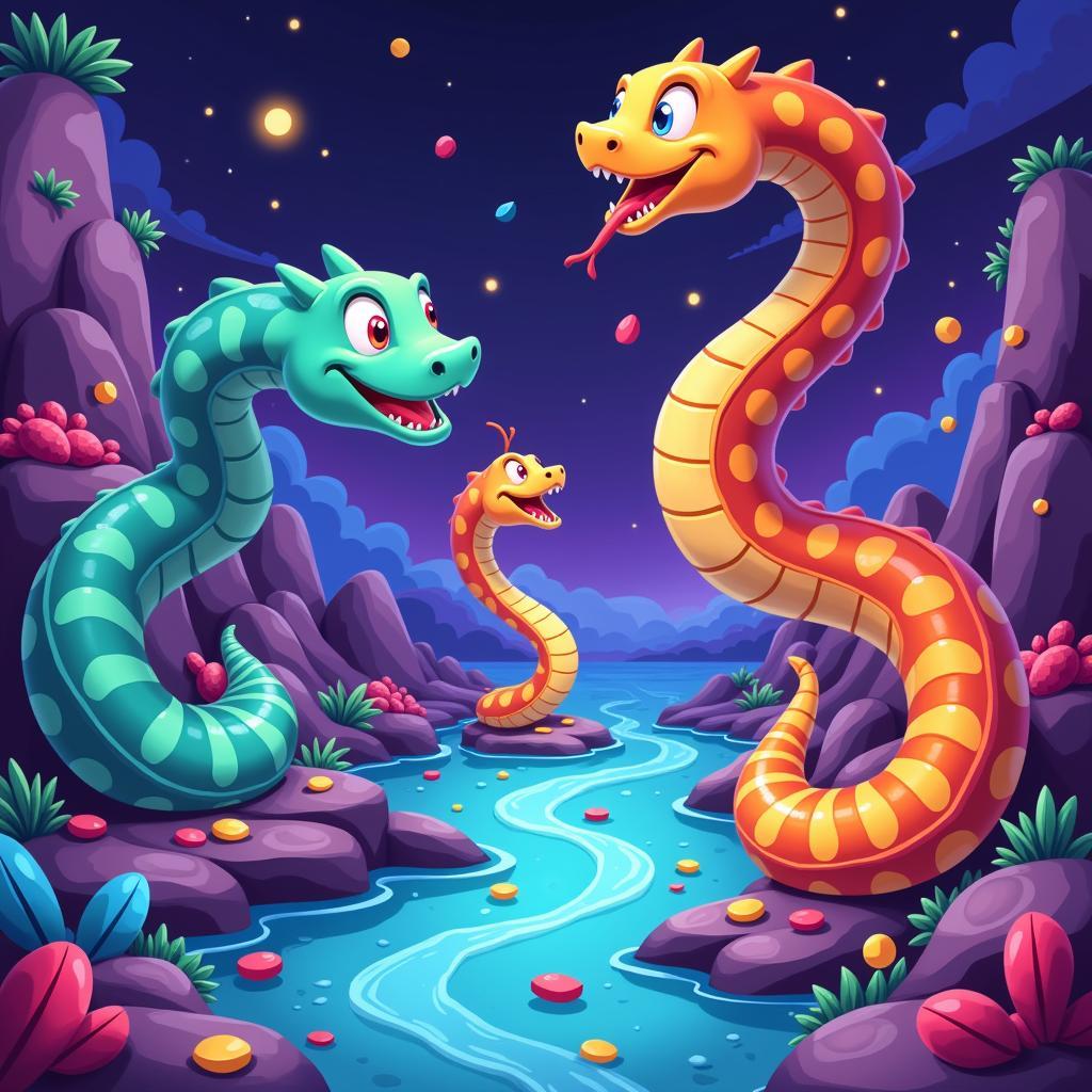 Wormate.io Gameplay: A Colorful World Of Slithering Snakes