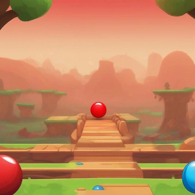 Game Java Huyền Thoại: Bounce Tales, Chú Bóng Đỏ Vượt Chướng Ngại Vật